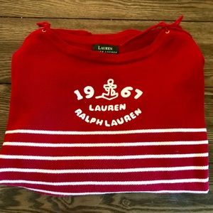 Vintage anchor striped Ralph Lauren sweater.